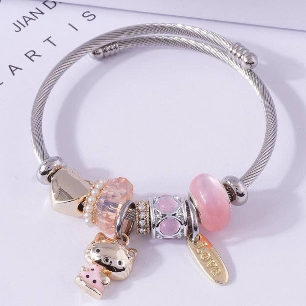 Pink Hello kitty bracelet